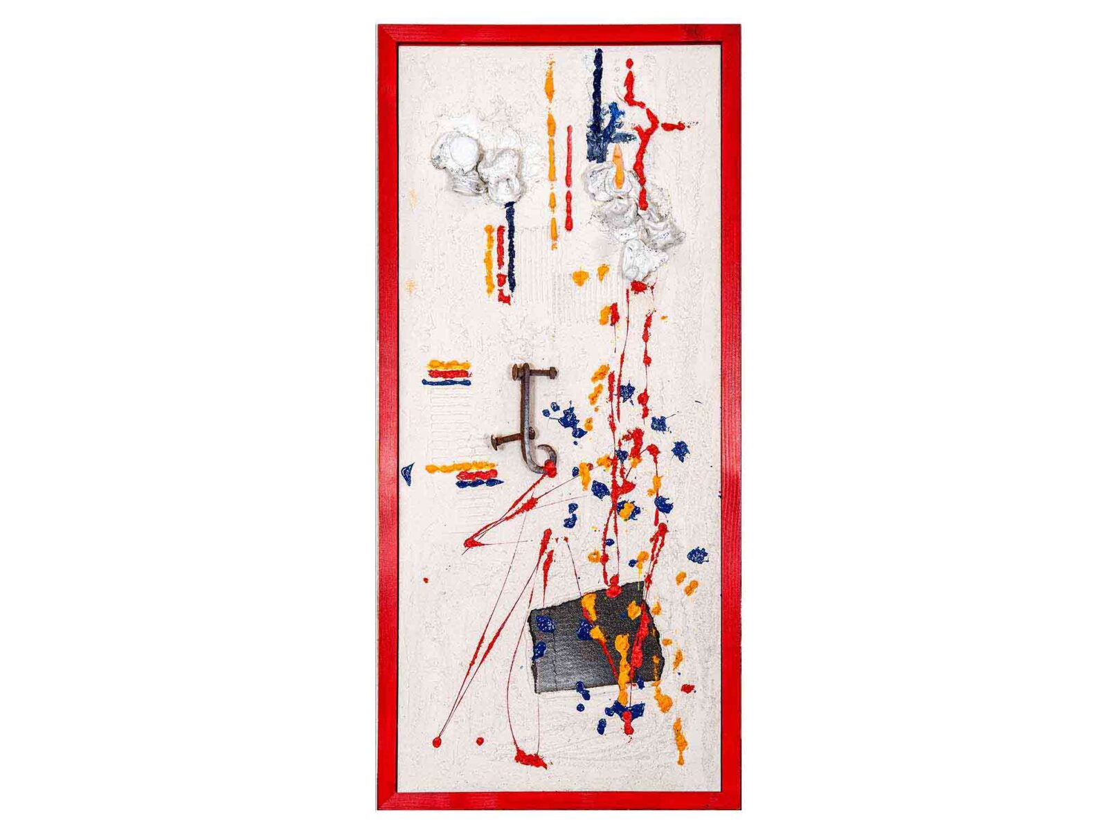 26 / 85 166 Verputz, Petflaschen, Dachpappe, Metall 40x90cm